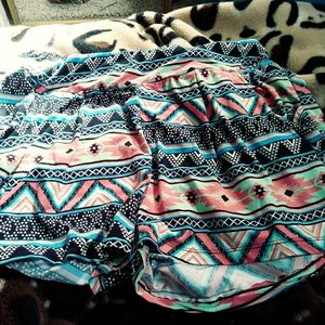 Plus size tribal shorts